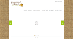 Desktop Screenshot of fromhometoroam.com
